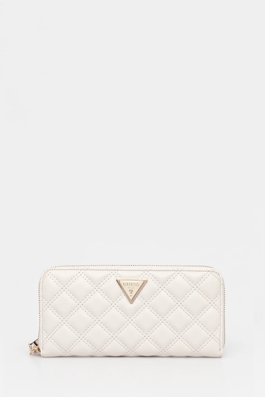 Πορτοφόλι Guess GIULLY χρώμα: μπεζ, SWQG96 73146