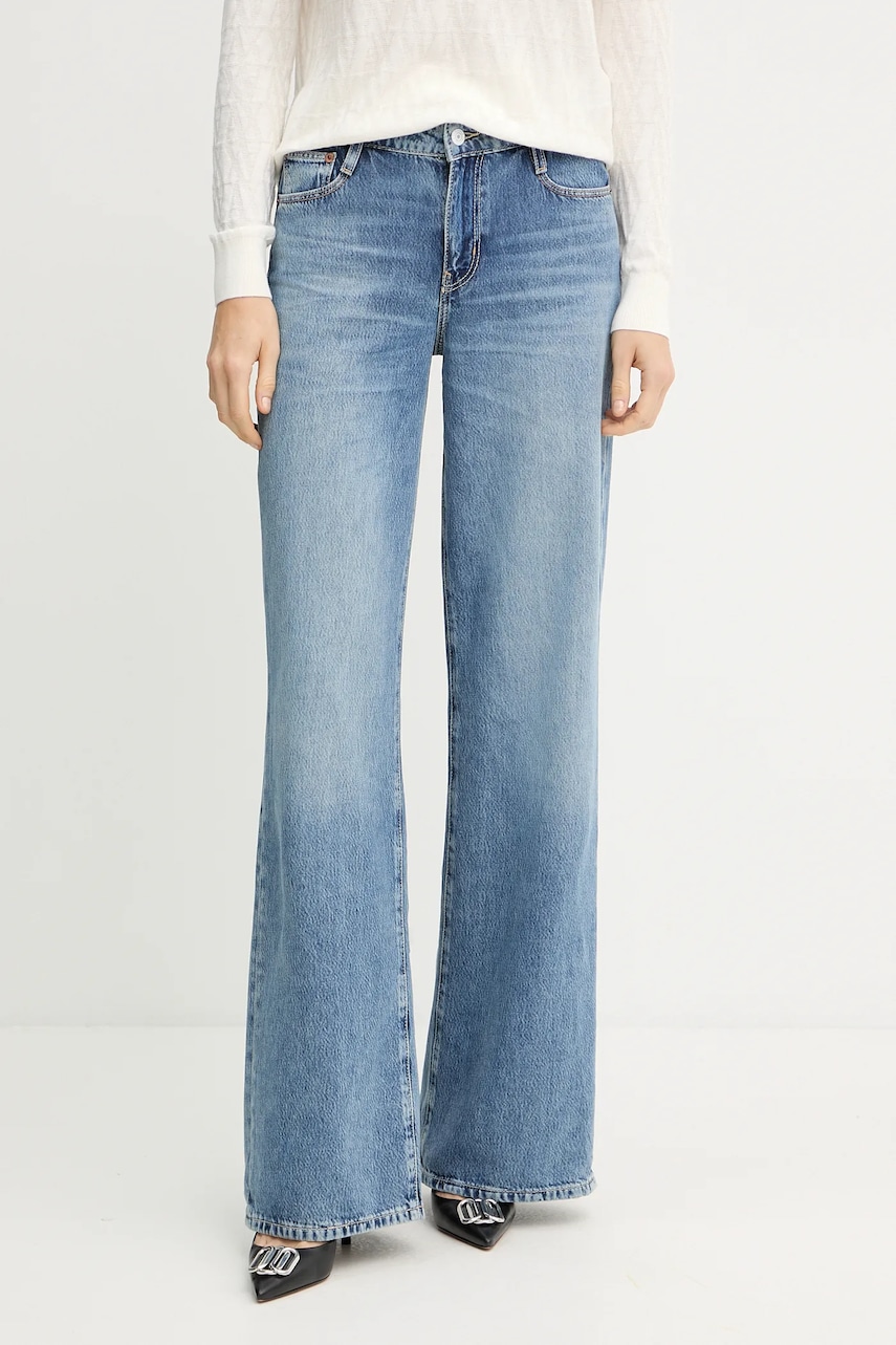 Τζιν παντελόνι Guess χρώμα: ναυτικό μπλε, W5YA96 D5QKB