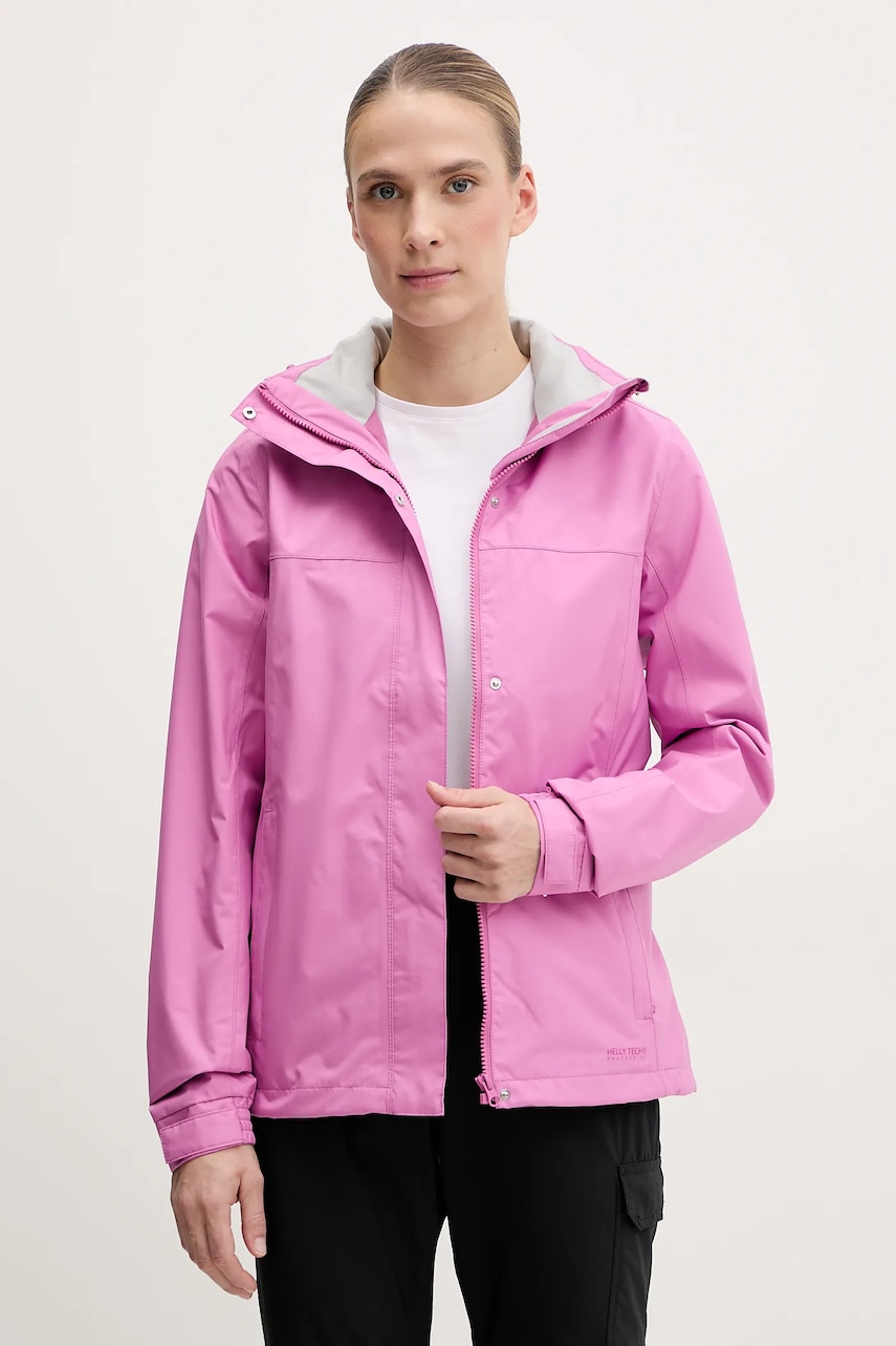Αδιάβροχο μπουφάν Helly Hansen Aden γυναικείο, χρώμα: ροζ, 62650