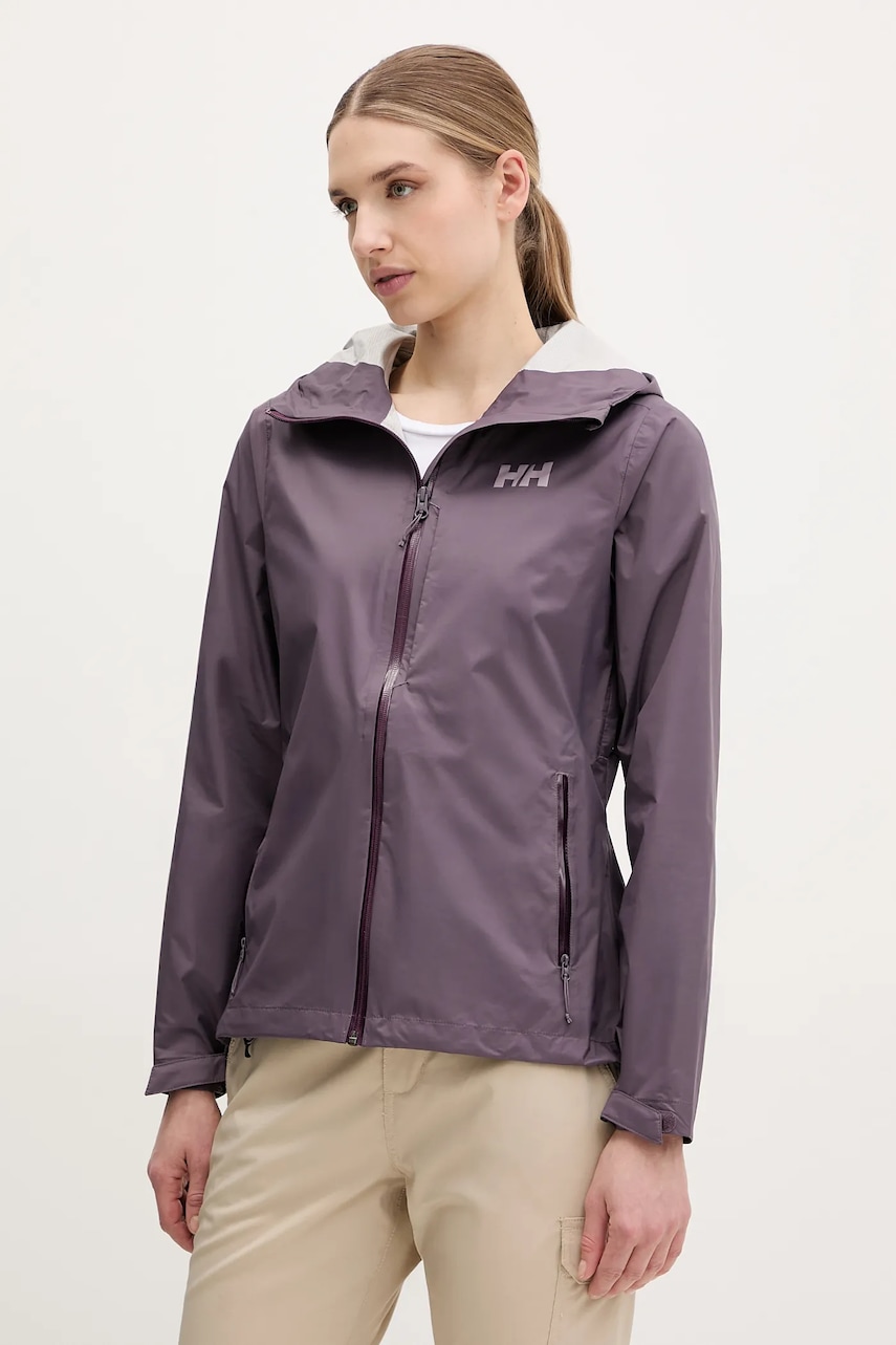 Αδιάβροχο μπουφάν Helly Hansen Loke Terra χρώμα: μοβ, 63389