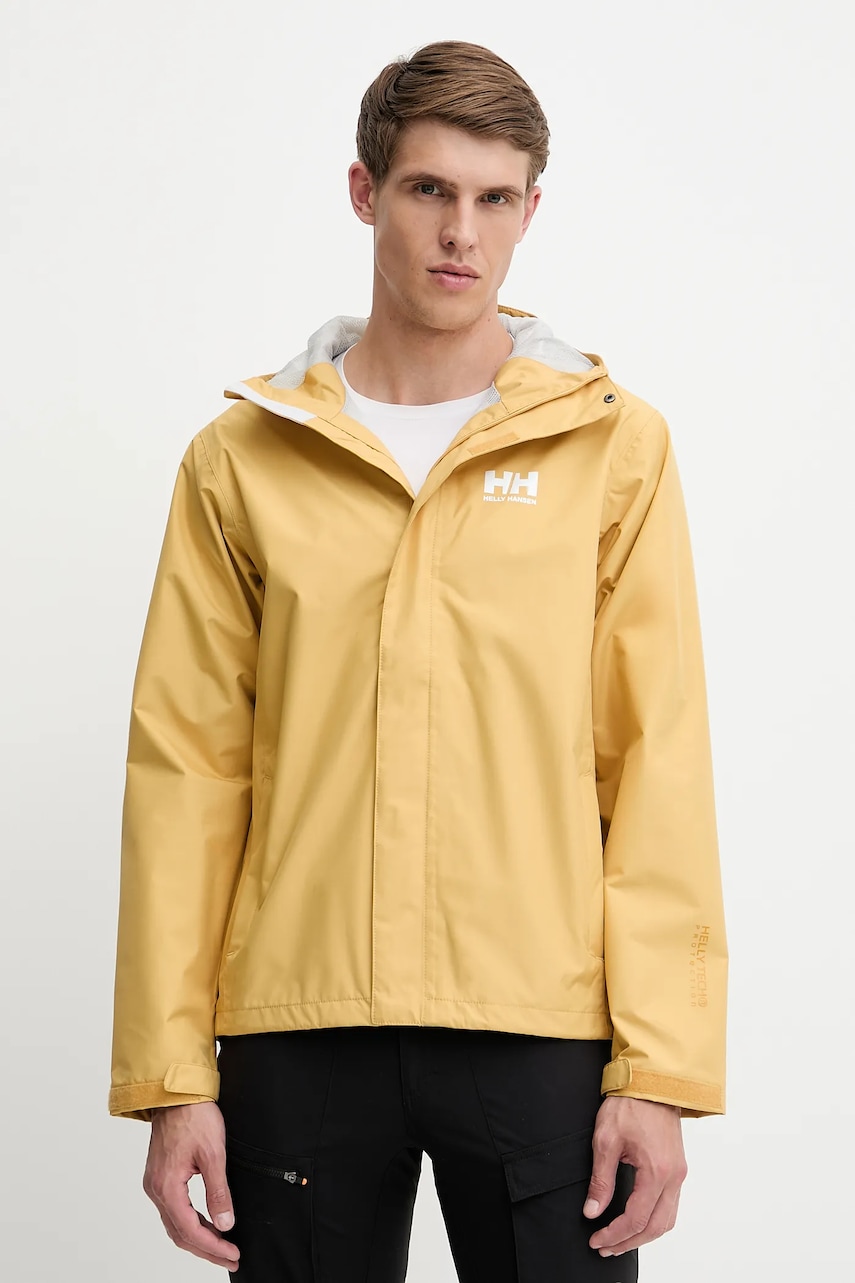 Μπουφάν Helly Hansen SEVEN χρώμα: κίτρινο, ανδρικό, 62047