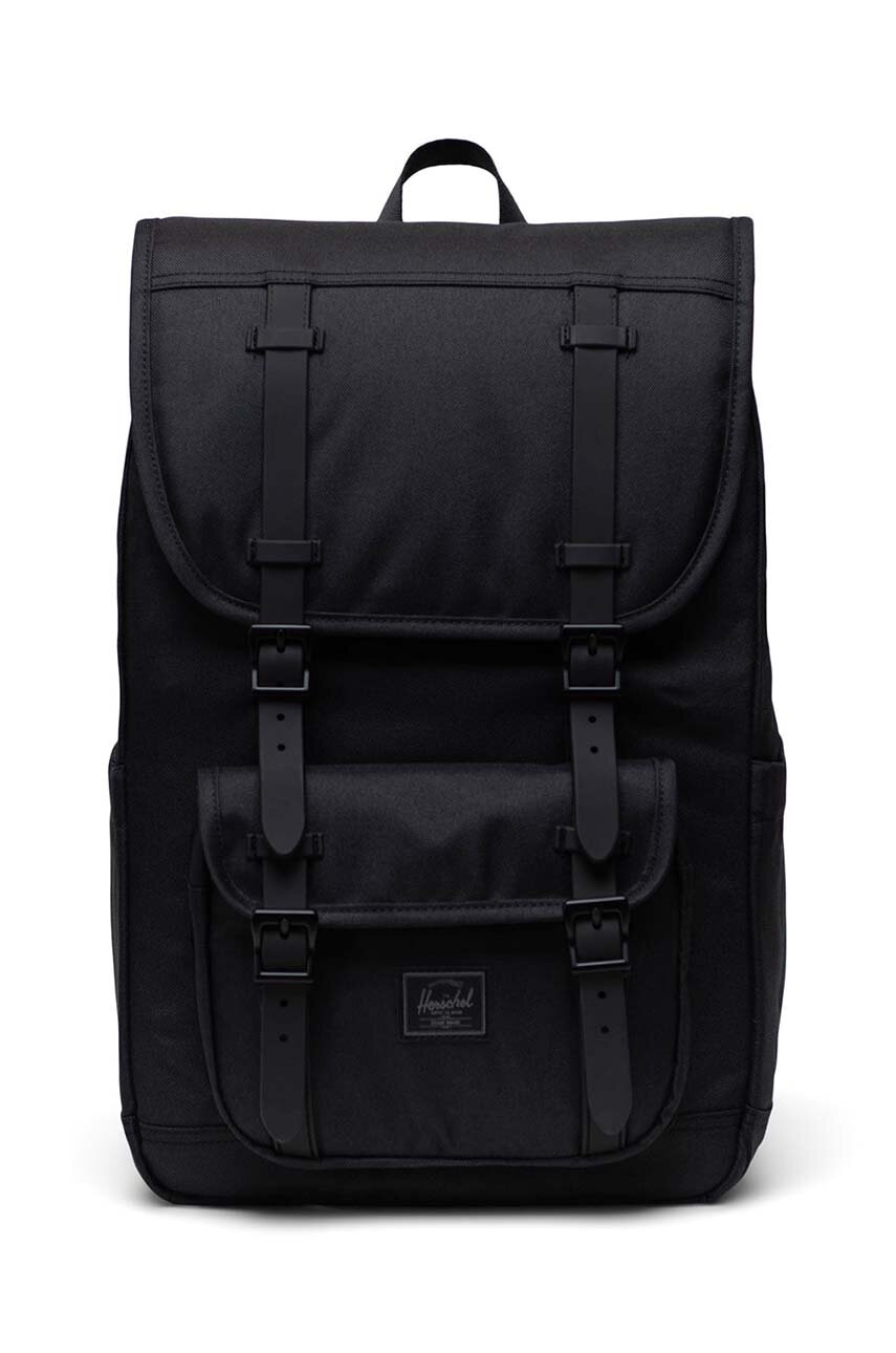 Σακίδιο πλάτης Herschel 11391-05881-O Little America Mid Backpack χρώμα: μαύρο