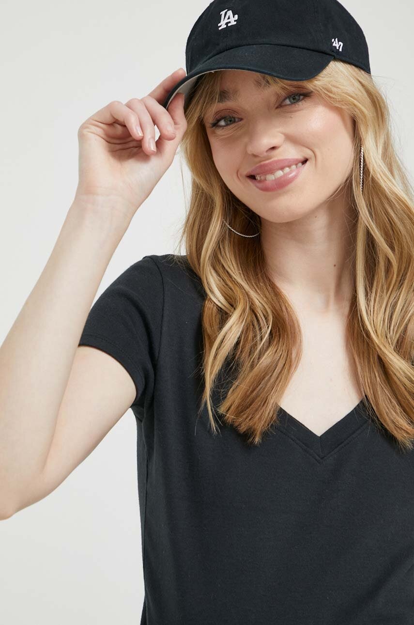 Λινό φόρεμα Hollister Co. χρώμα: άσπρο