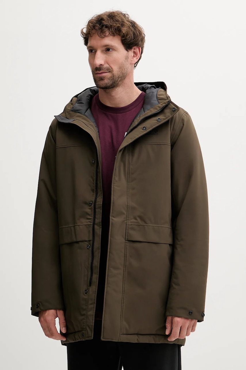 Μπουφάν Jack Wolfskin COLD CAMP χρώμα: πράσινο, A65022