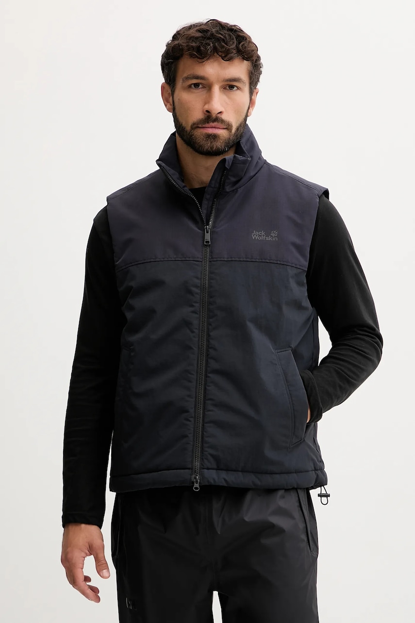 Αμάνικο μπουφάν Jack Wolfskin GLACIER SHIELD VEST χρώμα: ναυτικό μπλε, A65025