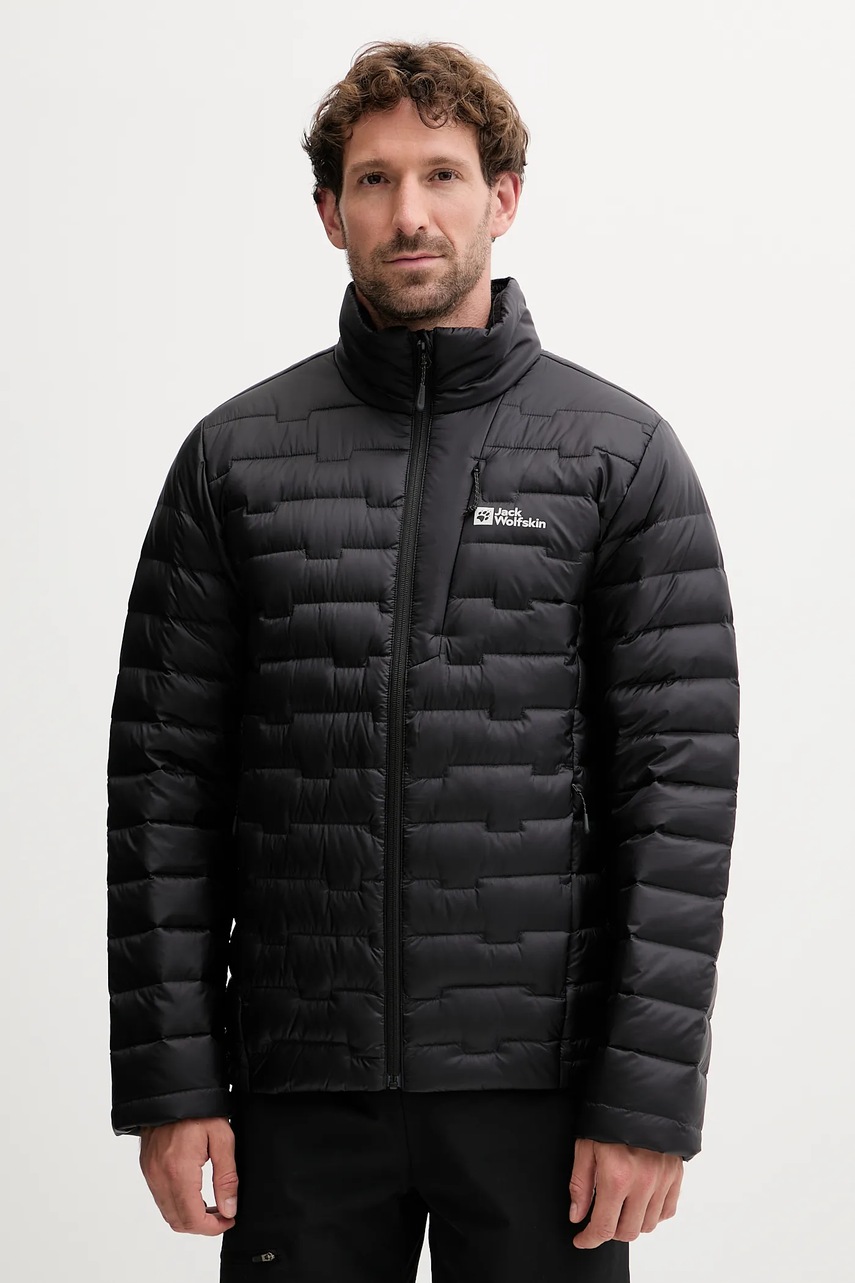 Πουπουλένιο αθλητικό μπουφάν Jack Wolfskin Passamani Down χρώμα: μαύρο, A61836