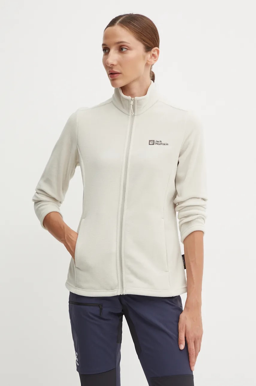Αθλητική μπλούζα Jack Wolfskin Taunus χρώμα: μπεζ