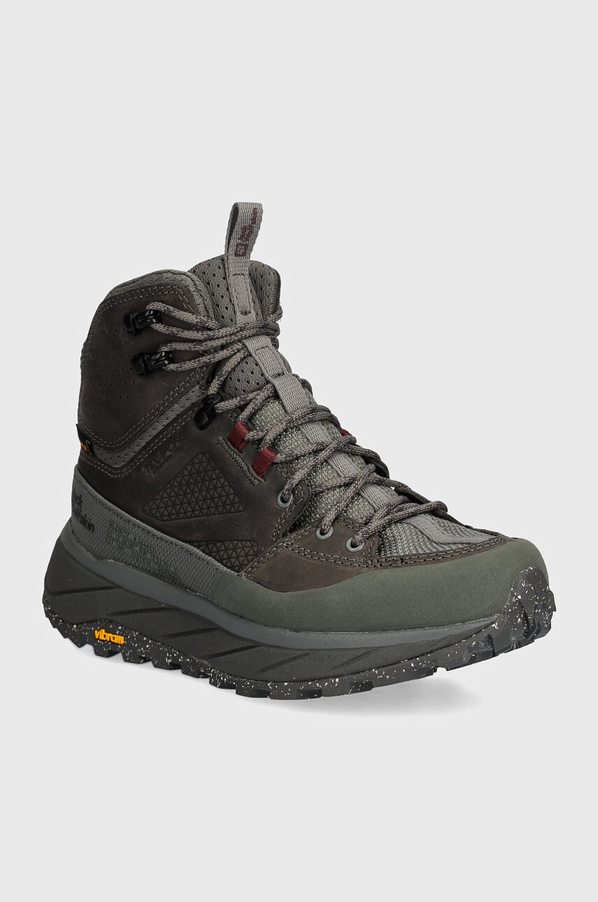 Παπούτσια Jack Wolfskin Terraquest Texapore Mid χρώμα: πράσινο, 4056391