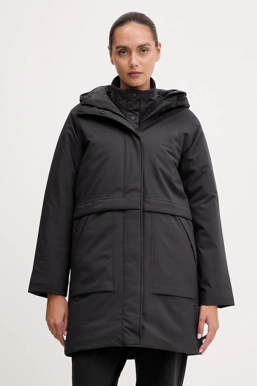 Μπουφάν Jack Wolfskin WINTERTIDE χρώμα: μαύρο, A65070