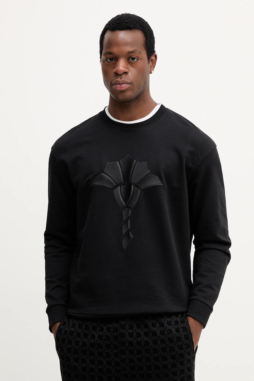 Βαμβακερή μπλούζα Joop! χρώμα: μαύρο, 30046988