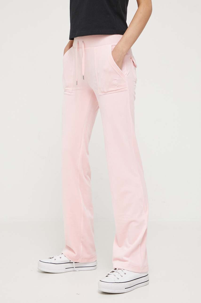Παντελόνι φόρμας Juicy Couture Del Ray χρώμα: ροζ