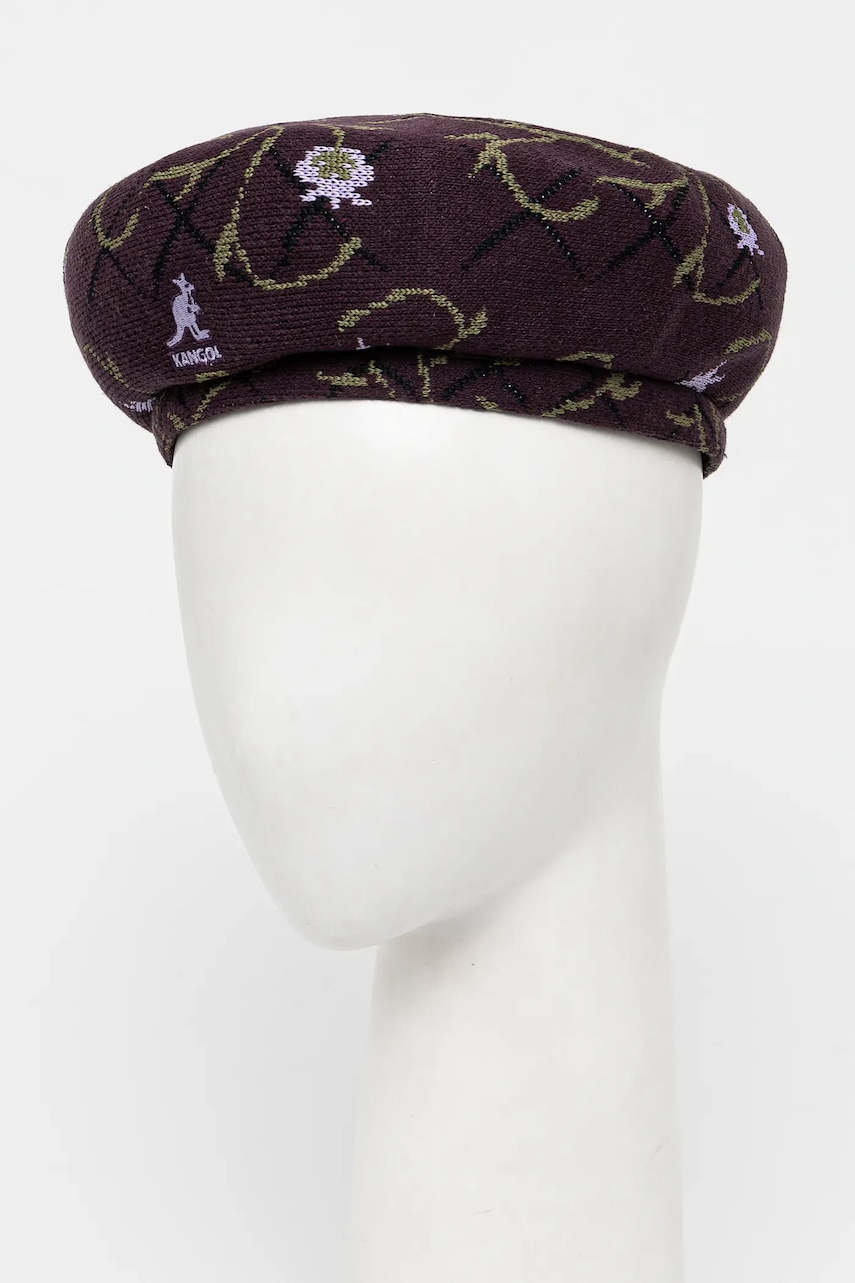 Μπερές με μείγμα μαλλιού Kangol TAPESTRY JAX χρώμα: μπορντό, K3712.DF554