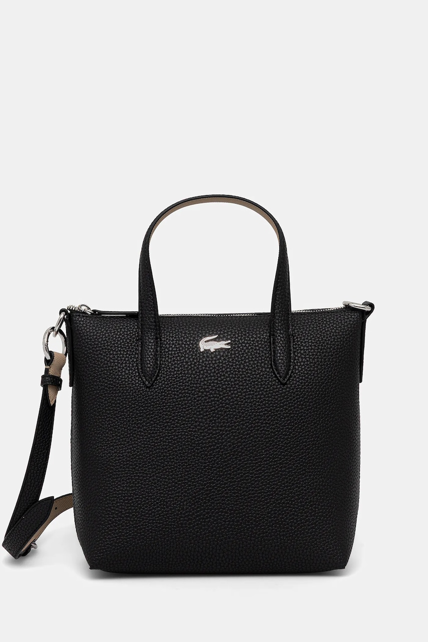 Τσάντα Lacoste χρώμα: μαύρο, NF5126AA