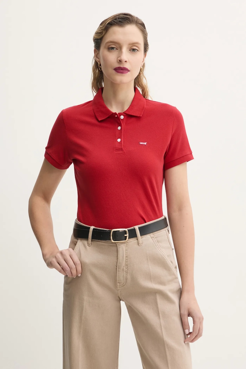 Πόλο Levi's χρώμα: κόκκινο, 52599