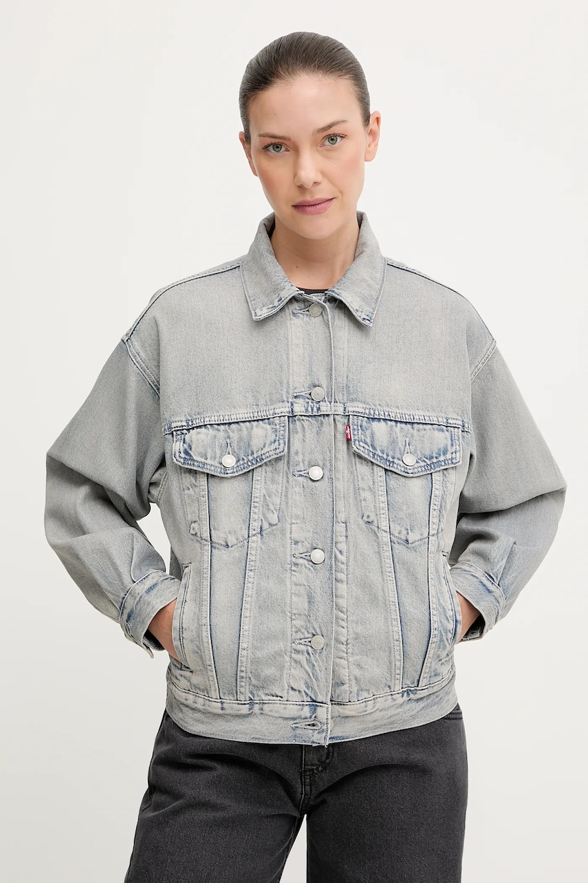 Τζιν μπουφάν Levi's χρώμα: μπλε, A1743