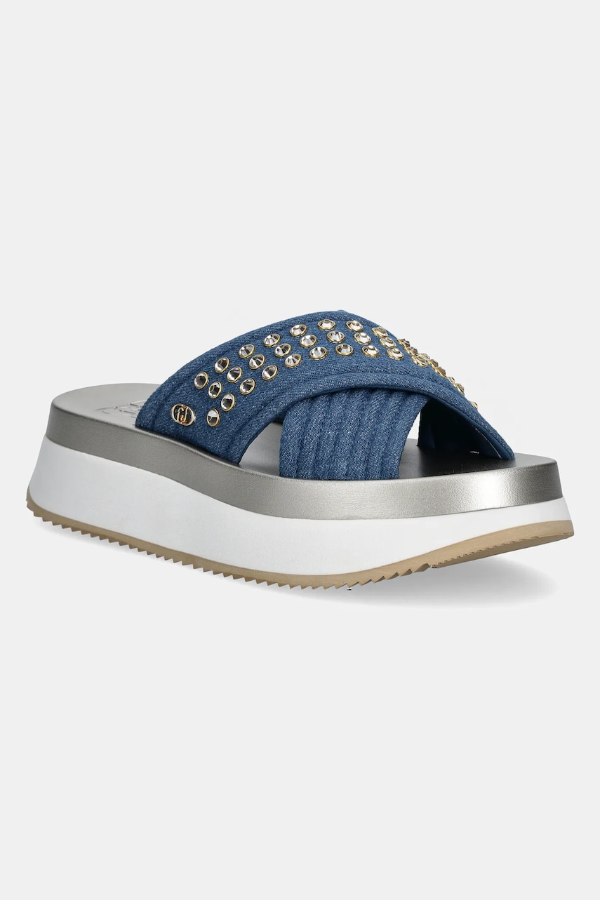 Παντόφλες Liu Jo DREAMY SANDAL 05 χρώμα: ναυτικό μπλε, BA5091TX474S3206