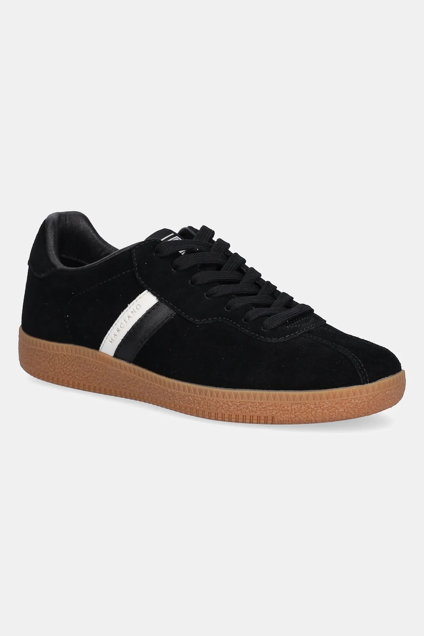 Σουέτ αθλητικά παπούτσια Marciano Guess χρώμα: μαύρο, 5YGZ39 7369A