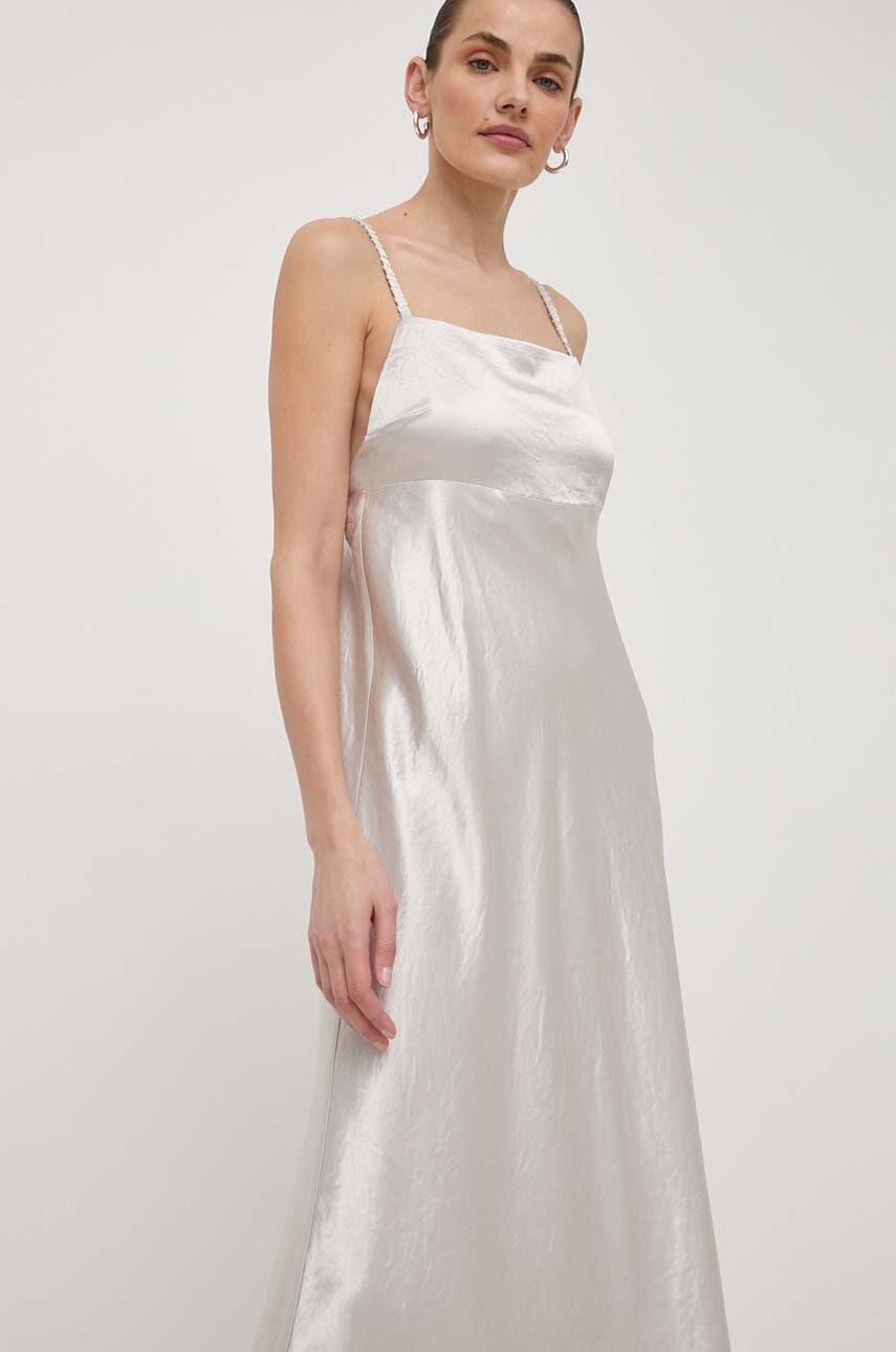 Φόρεμα Max Mara Leisure χρώμα: γκρι