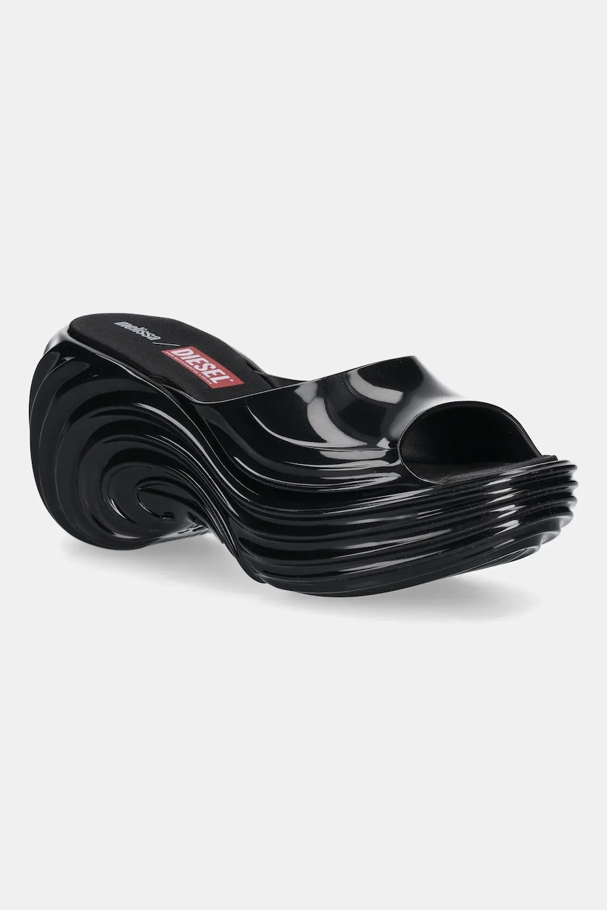 Παντόφλες Melissa MELISSA PLATFORM DIESEL AD χρώμα: μαύρο, M 36152