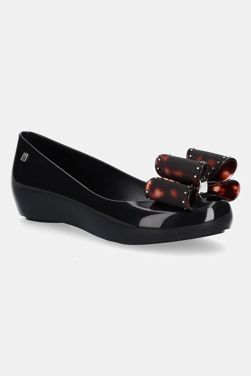 Μπαλαρίνες Melissa MELISSA ULTRAGIRL CLASSIC BOW AD χρώμα: μαύρο, M 35965.BC917