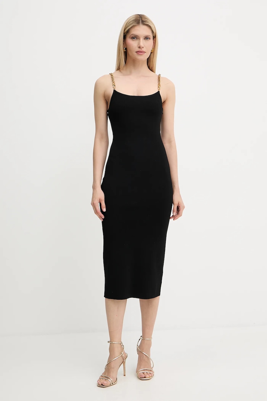 Φόρεμα MICHAEL Michael Kors χρώμα: μαύρο, MT5831M33D