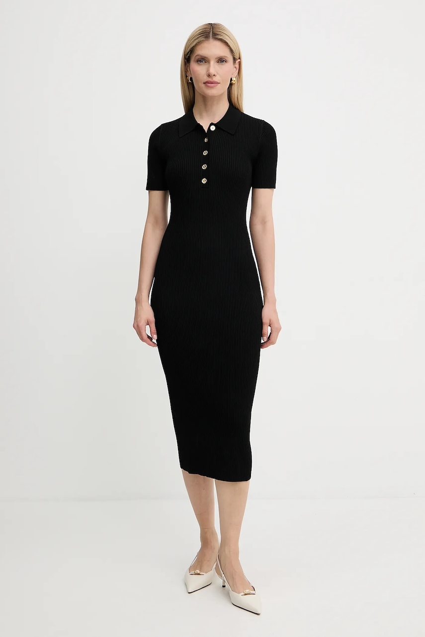 Φόρεμα MICHAEL Michael Kors χρώμα: μαύρο, MT5832333D