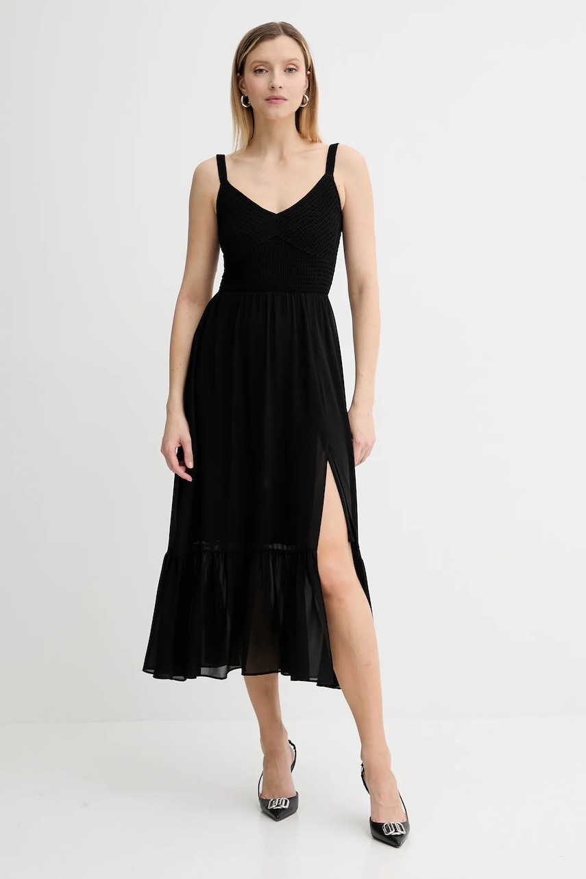 Φόρεμα MICHAEL Michael Kors χρώμα: μαύρο, MT583467R3