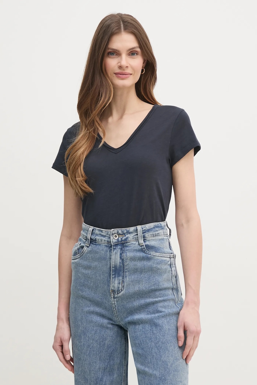 Βαμβακερό μπλουζάκι Mos Mosh γυναικείο, χρώμα: ροζ, 160920