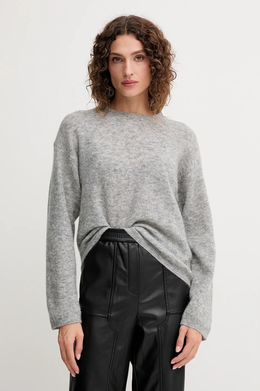 Μάλλινη μπλουζα Mos Mosh MAPE γυναικεία, χρώμα: γκρι, 173310