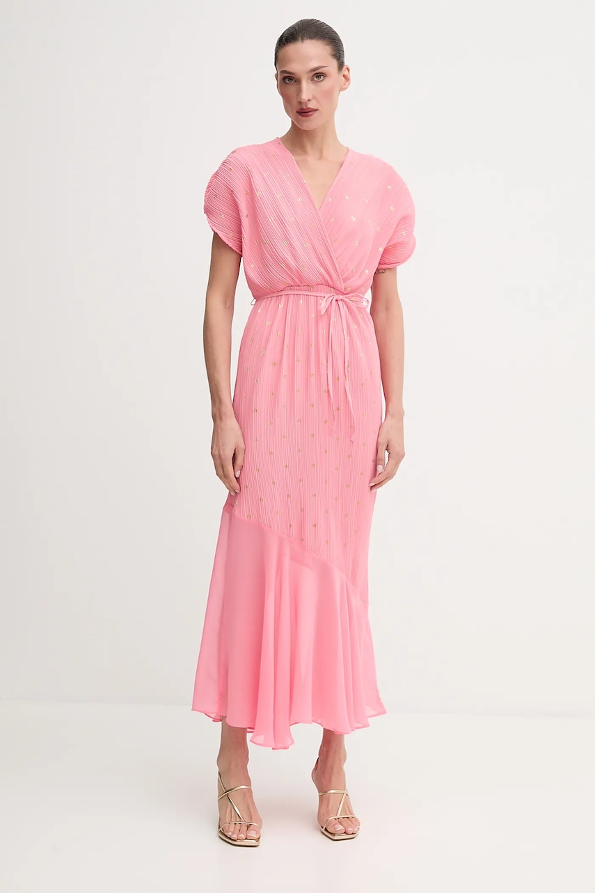 Φόρεμα Never Fully Dressed χρώμα: ροζ, NFDDR2845