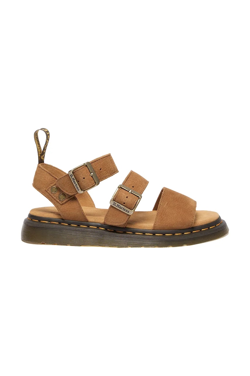 Σανδάλια nubuck Dr. Martens Gryphon χρώμα: καφέ, DM40625200