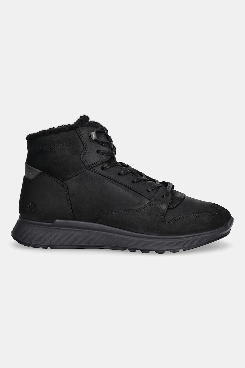 Παπούτσια nubuck Ecco Exostride Mid Warm χρώμα: μαύρο, 835414-02001