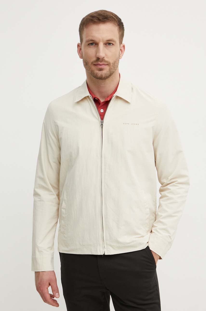 Μπουφάν Pepe Jeans TRURO χρώμα: μπεζ, PM402985