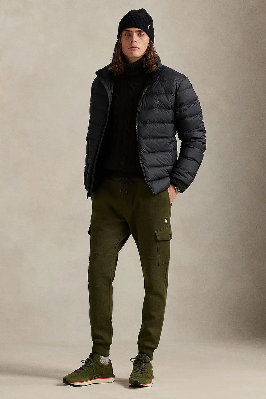 Παντελόνι φόρμας Polo Ralph Lauren ανδρικό, χρώμα: πράσινο, 710980340