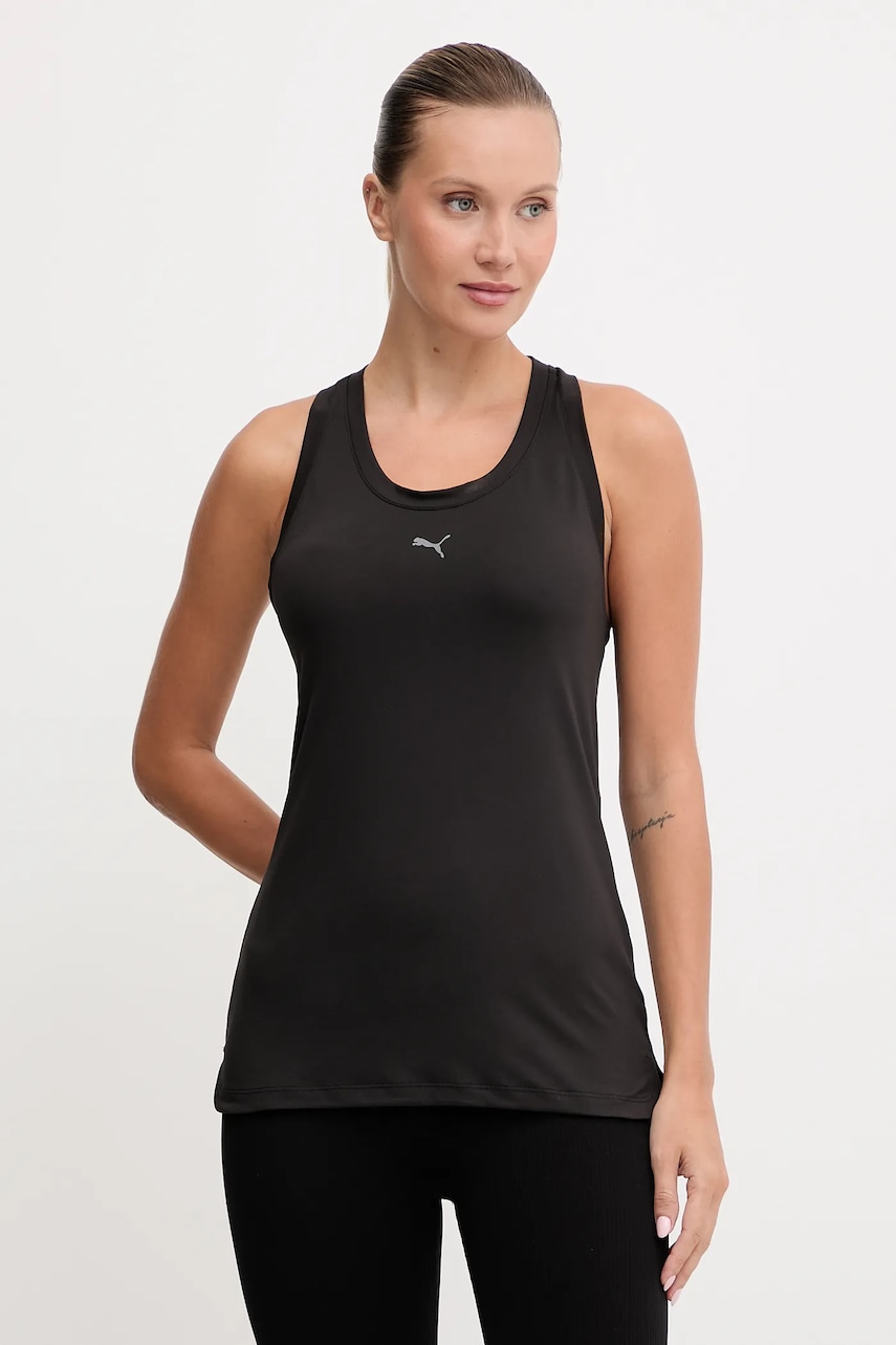 Τοπ προπόνησης Puma χρώμα: μαύρο, 527734