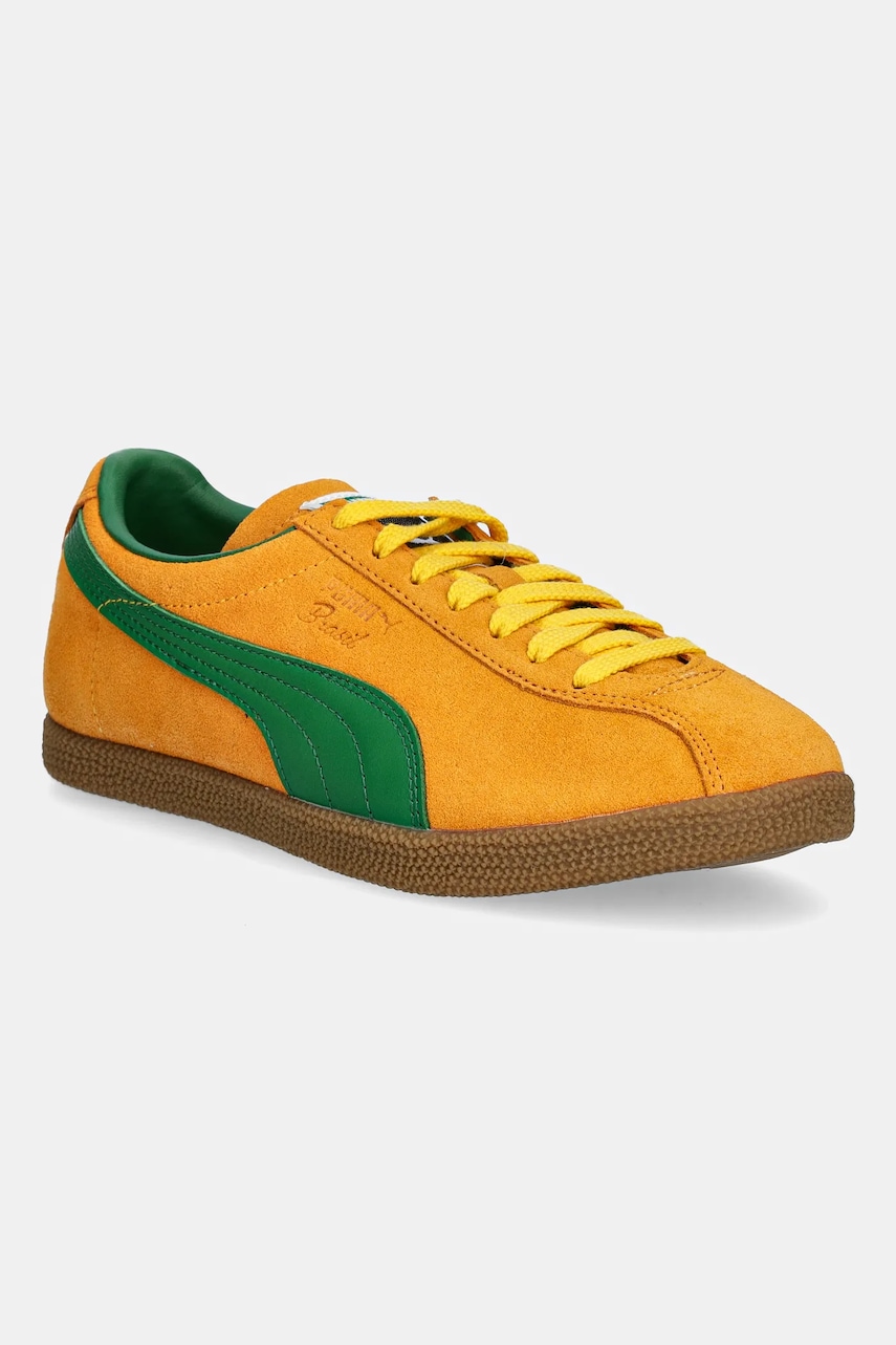 Σουέτ αθλητικά παπούτσια Puma Brasil χρώμα: πορτοκαλί, 401048