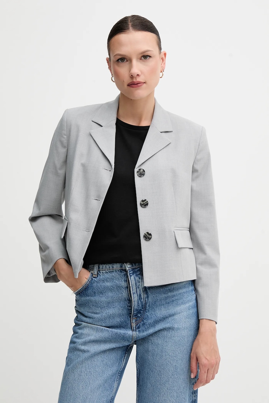 Σακάκι Sisley χρώμα: γκρι, 290TLW02W