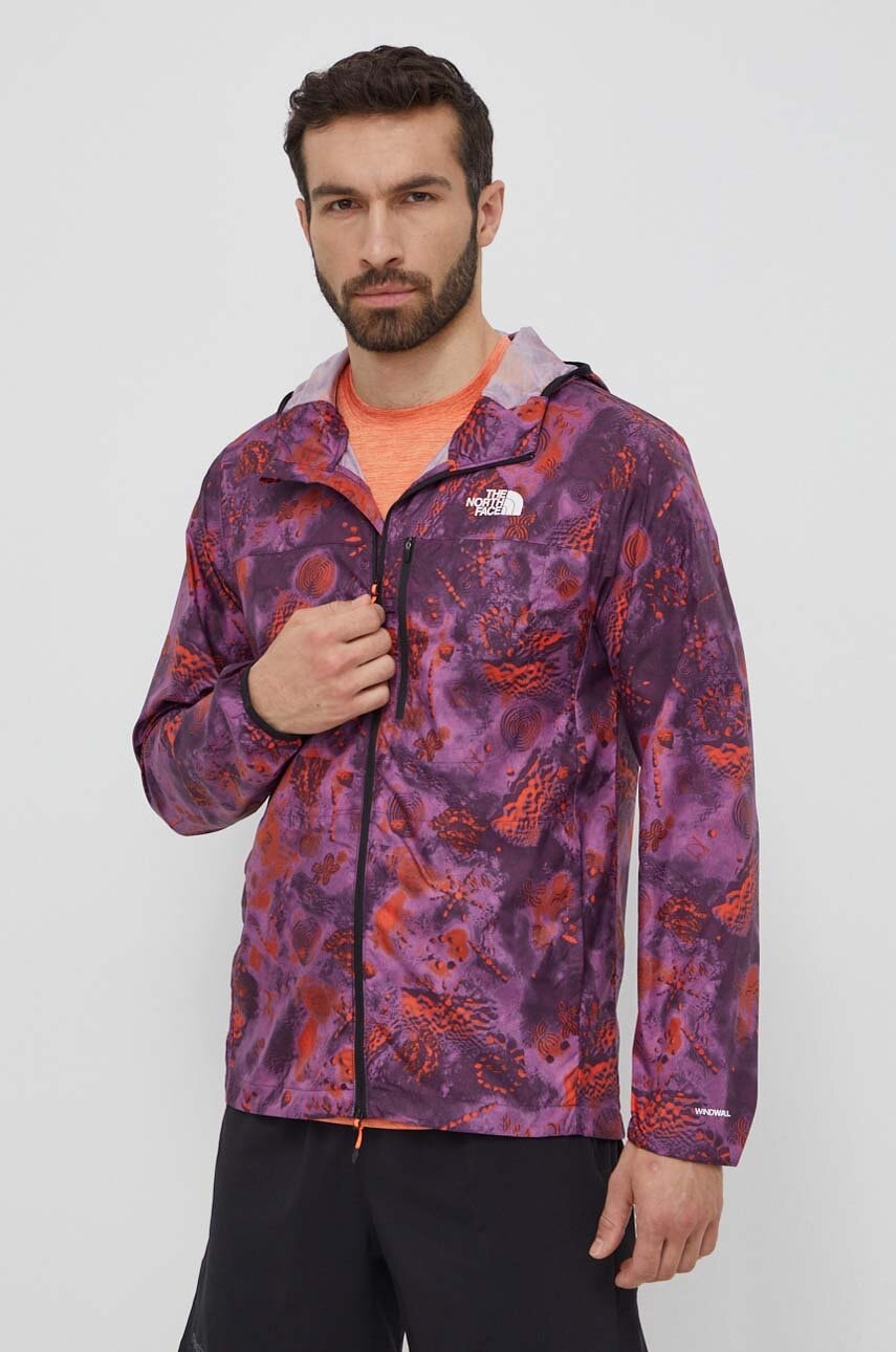Αντιανεμικό The North Face Higher χρώμα: μοβ, NF0A8727SI41