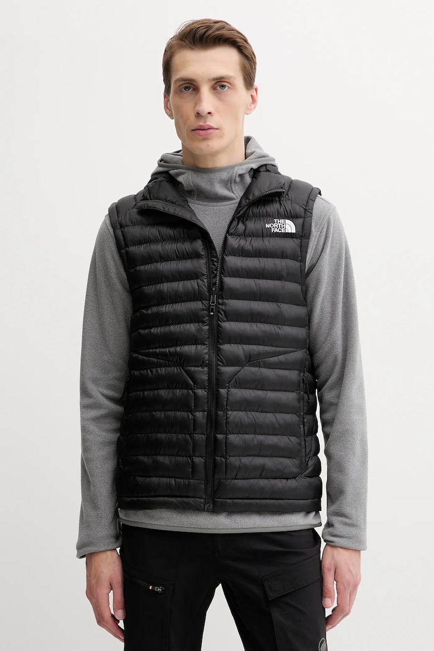 Αμάνικο μπουφάν The North Face Huila χρώμα: μαύρο, NF0A8DW4JK31