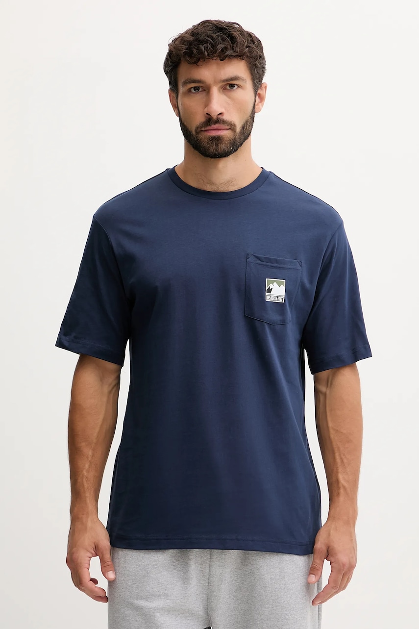 Βαμβακερό μπλουζάκι The North Face ανδρικά, χρώμα: ναυτικό μπλε, NF0A8E3M8K21