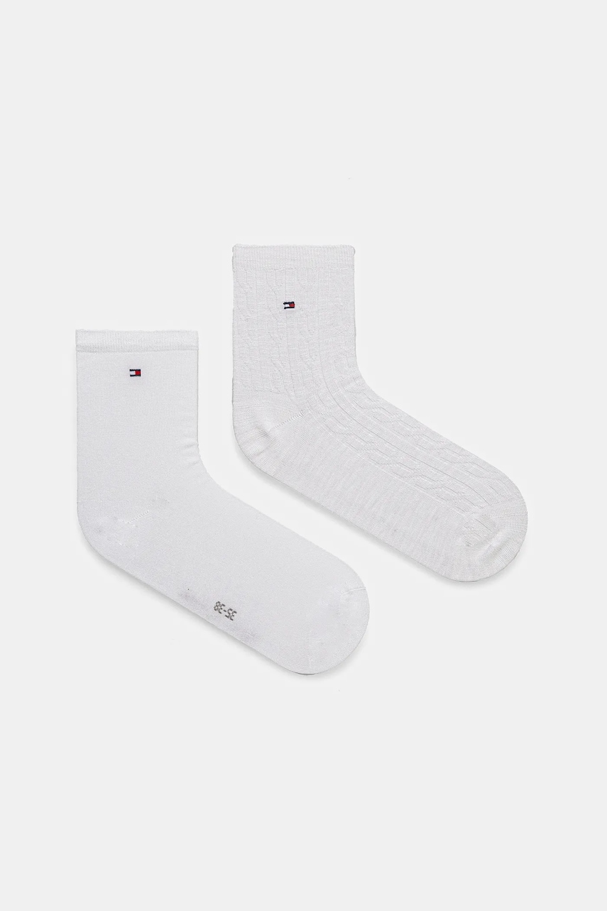 Κάλτσες Tommy Hilfiger 2-pack χρώμα: άσπρο, 701232608