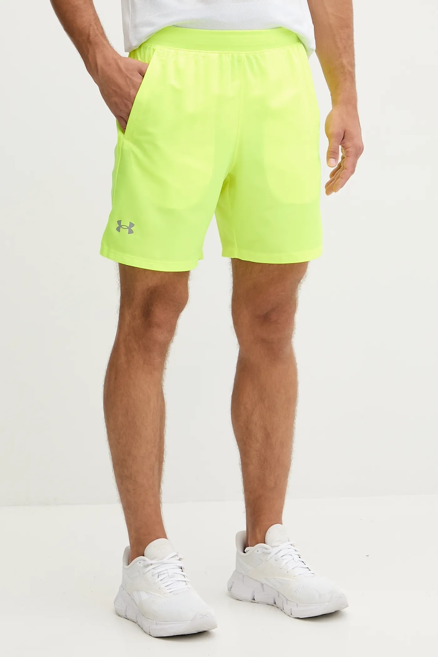 Σορτς τρεξίματος Under Armour Launch χρώμα: μαύρο