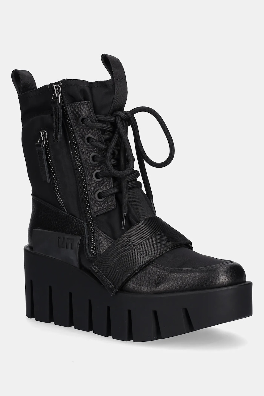 Μποτάκια United Nude Grip Combat Lo χρώμα: μαύρο, 1096101165