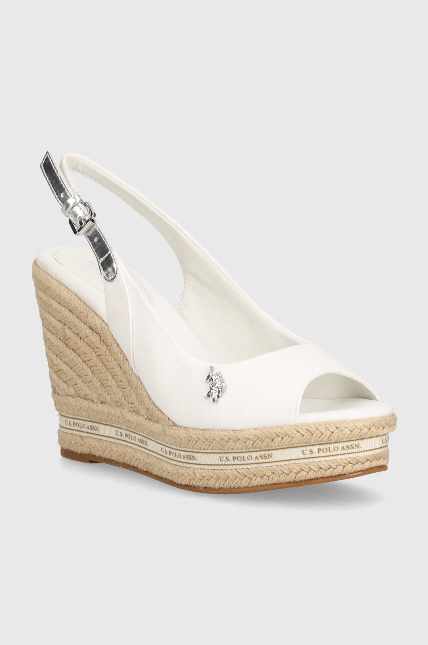 Σανδάλια U.S. Polo Assn. AYLIN χρώμα: άσπρο, AYLIN020W 4C1