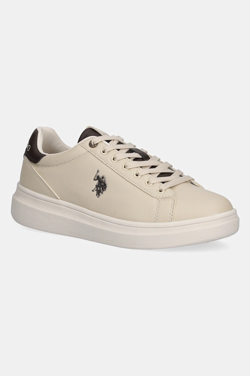 Αθλητικά U.S. Polo Assn. CODY010A χρώμα: μπεζ, CODY010M/EY2