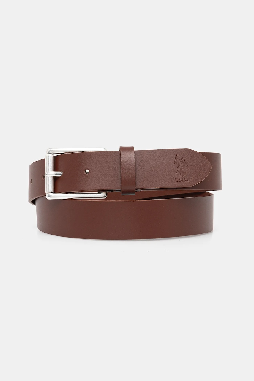 Δερμάτινη ζώνη U.S. Polo Assn. Hitchcock χρώμα: μαύρο, AIUH32315MHA