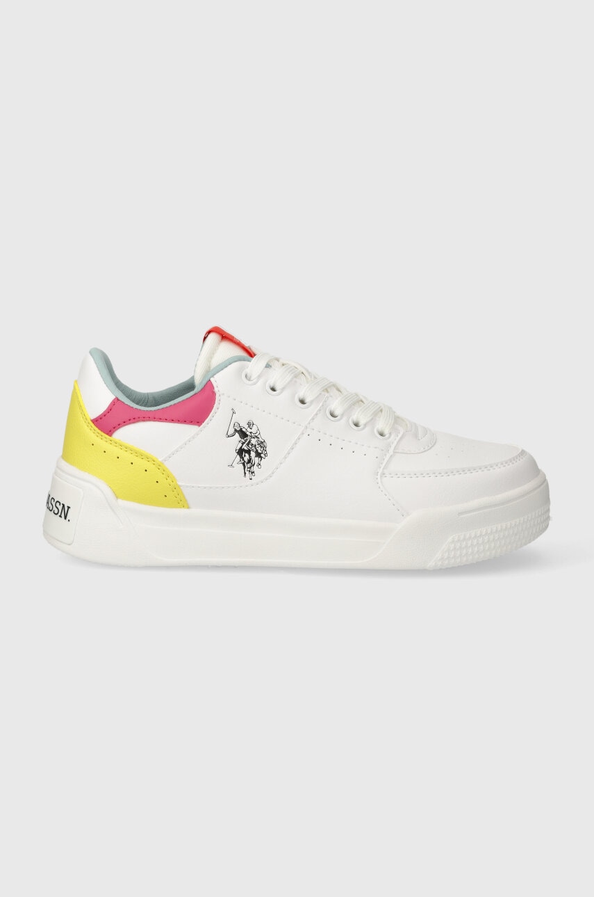 Αθλητικά U.S. Polo Assn. NOLE χρώμα: άσπρο, NOLE001W 4YN1