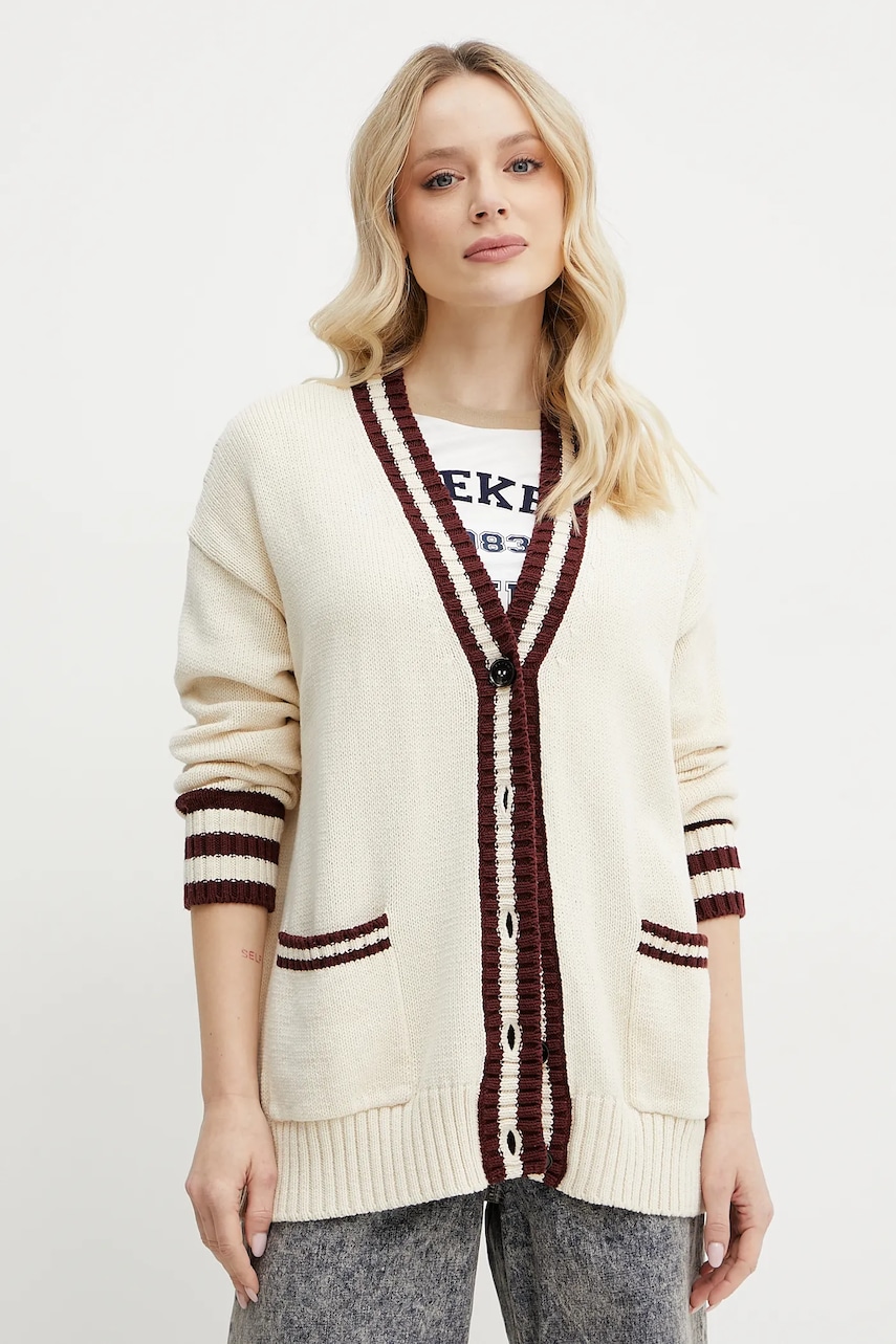 Πλεκτή ζακέτα Weekend Max Mara χρώμα: μπεζ, 2515341061600