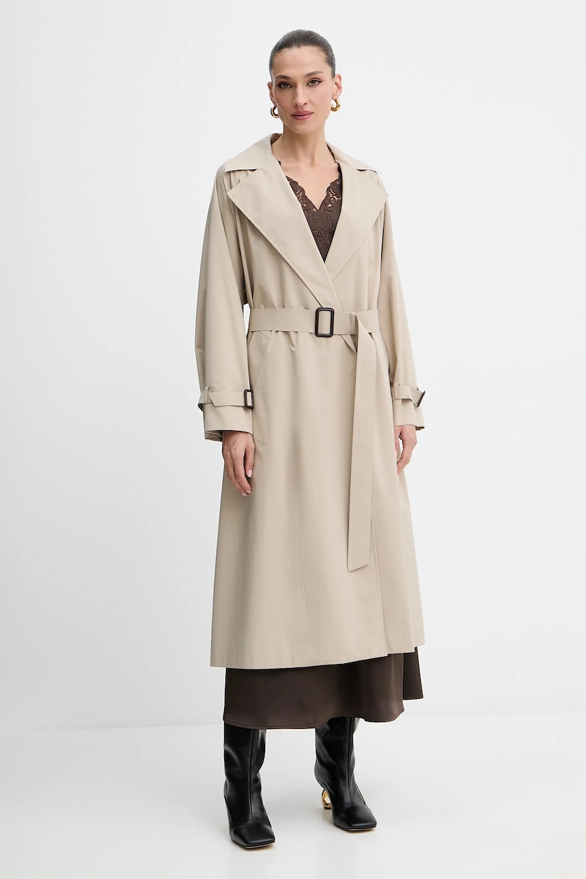 Παλτό Weekend Max Mara FATTO χρώμα: μπεζ, 2525026011600