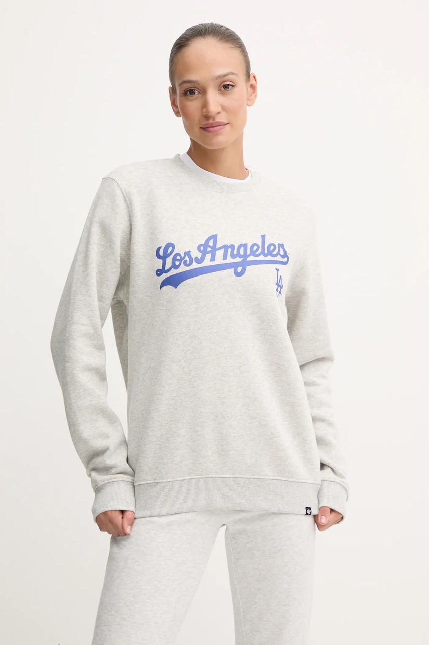 Μπλούζα 47 brand MLB Los Angeles Dodgers χρώμα: γκρι, BB012PEMIBC630059CK